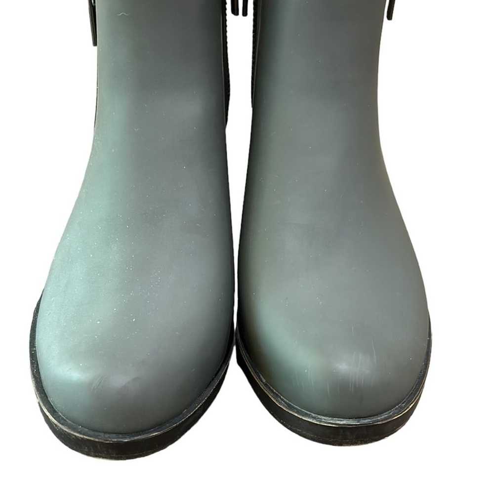 Lucky Brand Basel Double Zip Rain Boots Shoes Rub… - image 4