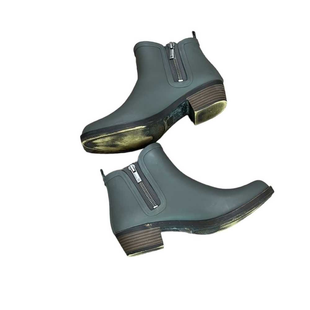 Lucky Brand Basel Double Zip Rain Boots Shoes Rub… - image 8