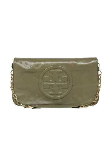 Tory Burch - Olive Green Fold-Over Leather "Reva" 