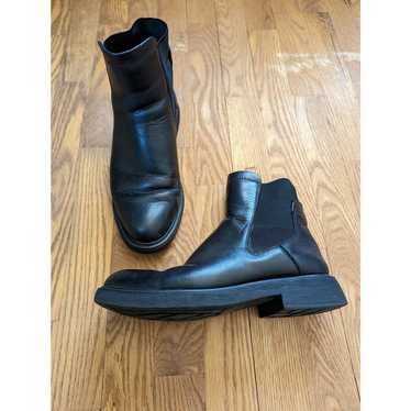 8 Franco Sarto Black Leather Boots
