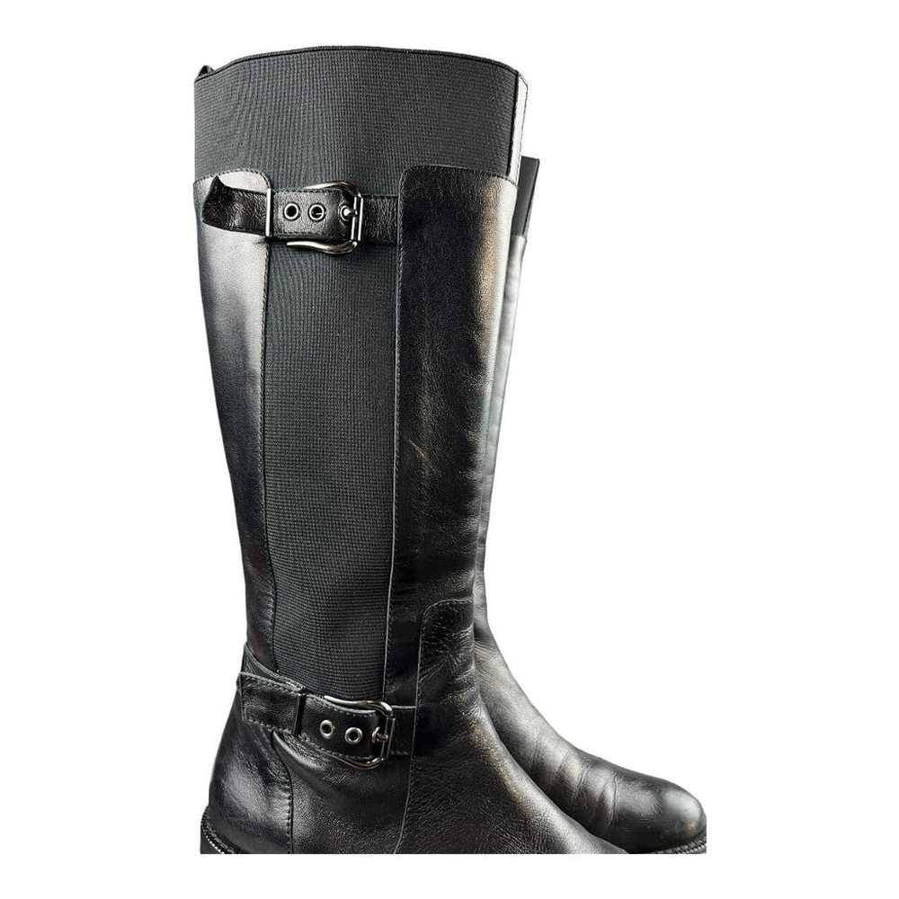 Van Eli Black Leather Womens Riding Boots Knee Hi… - image 3