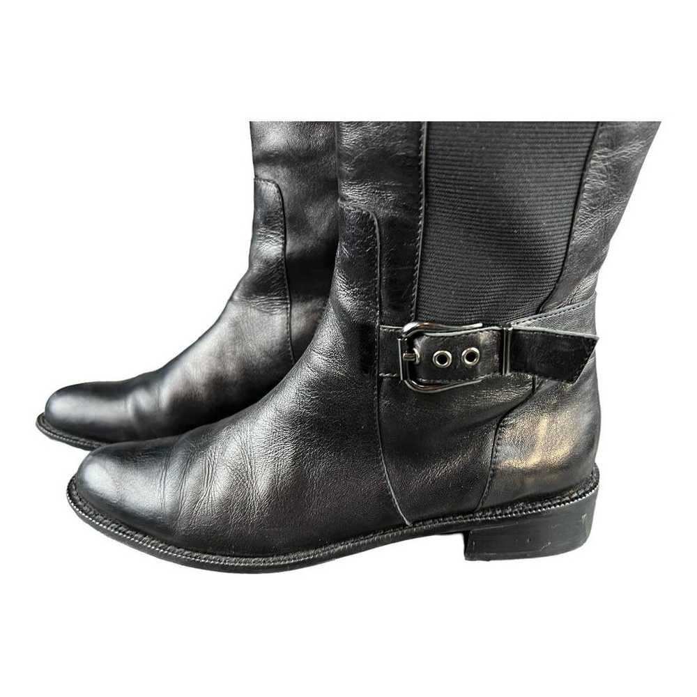 Van Eli Black Leather Womens Riding Boots Knee Hi… - image 7