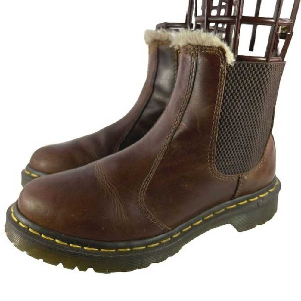 Dr. Martens Leonore Womens Brown Leather Boot US … - image 1