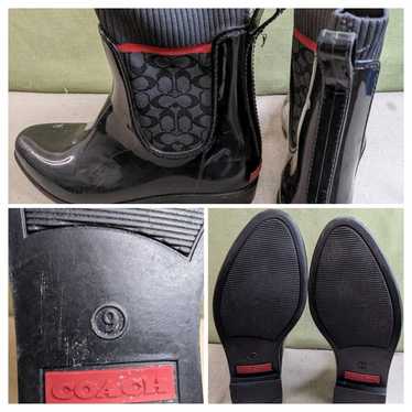 Coach ladies designer rain boots