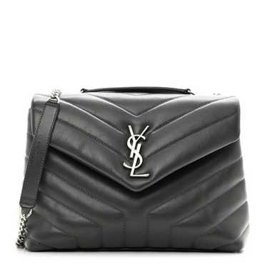 SAINT LAURENT Calfskin Y Quilted Monogram Small L… - image 1