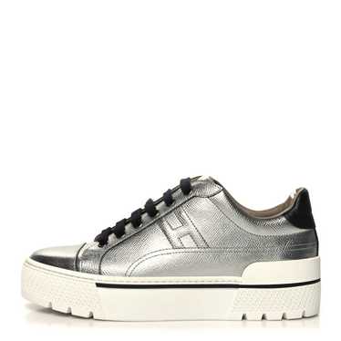 HERMES Metallic Epsom Womens Voltage Sneakers 39 … - image 1