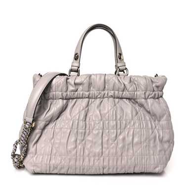 CHRISTIAN DIOR Gaufre Lambskin Cannage Delices To… - image 1