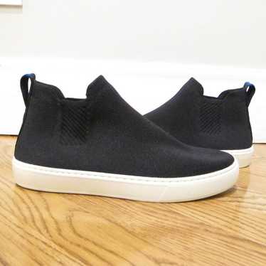 Rothy’s The Classic Chelsea Boot Black 7.5 knit s… - image 1