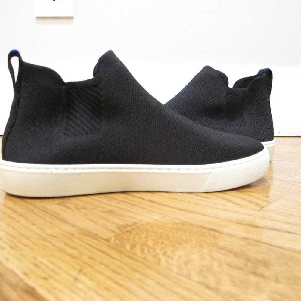Rothy’s The Classic Chelsea Boot Black 7.5 knit s… - image 7