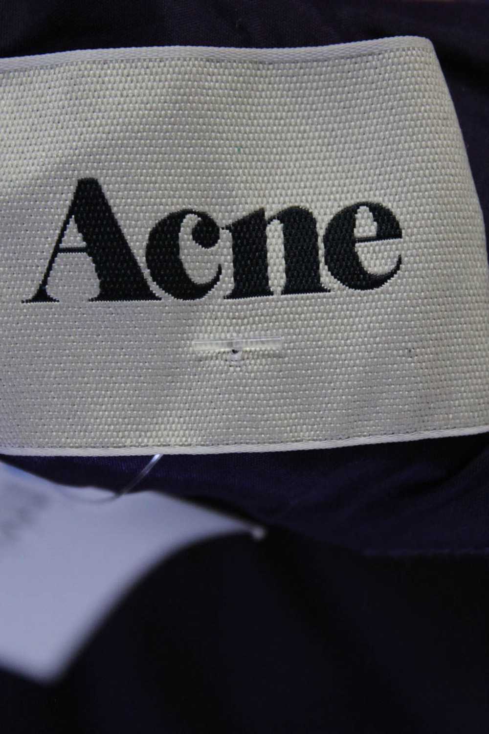 Acne Women's Open Back Zipper Accent Short Sleeve… - image 7