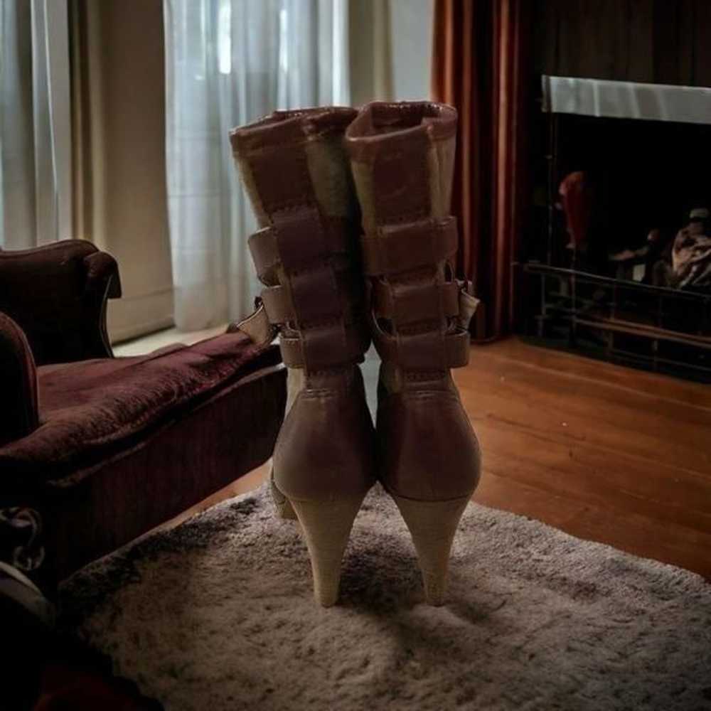 FRYE Harlow Boots Multi Strappy Harness Women' 7.… - image 3