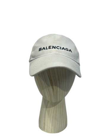 BALENCIAGA/Cap/Cotton/WHT/