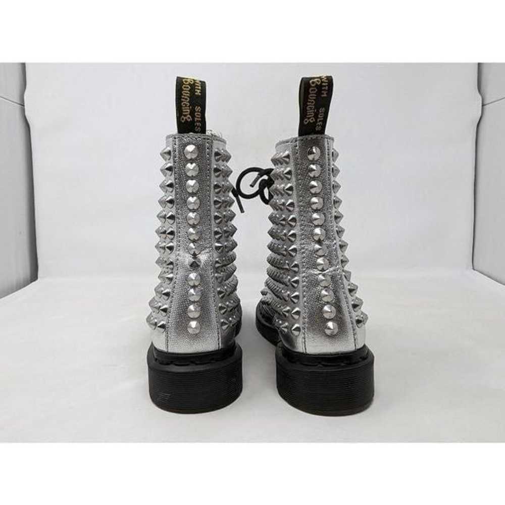 DR. MARTENS SPIKE 1460 8 HOLE SILVER SPIKED BOOTS… - image 5