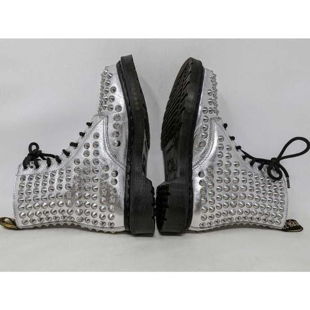 DR. MARTENS SPIKE 1460 8 HOLE SILVER SPIKED BOOTS… - image 6
