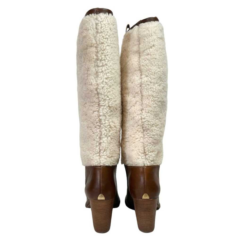 Ugg Ava Shearling Heeled Knee High Brown Leather … - image 6