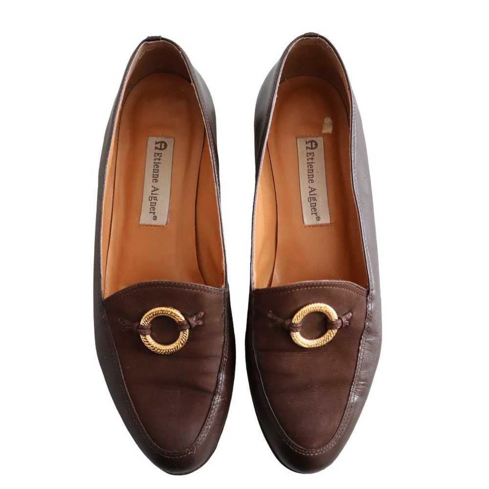 Etienne Aigner Margaret Leather Loafer Flats Wome… - image 3