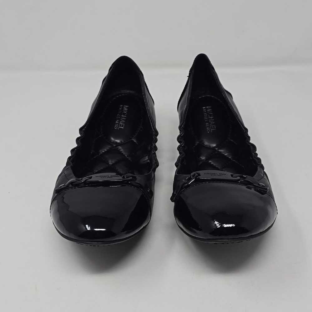 Michael Kors Joyce Black Leather Ballet Flats Wom… - image 2