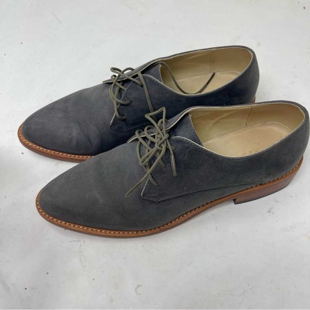 Nisolo James Oxford Slate grey nubuck leather sz 7 - image 11