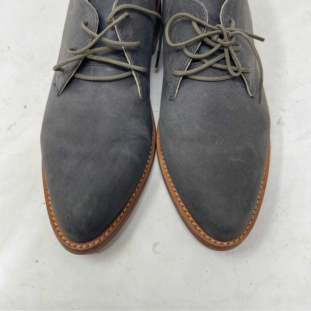 Nisolo James Oxford Slate grey nubuck leather sz 7 - image 4