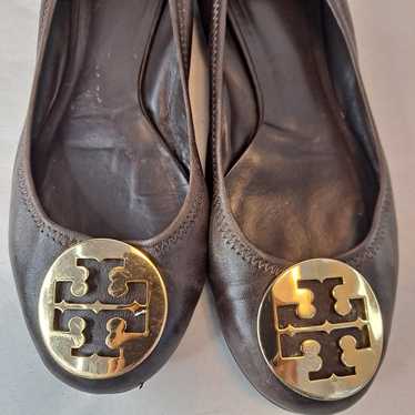 Tory Burch Womens Size 7 Ballet Flats Metal Doubl… - image 1