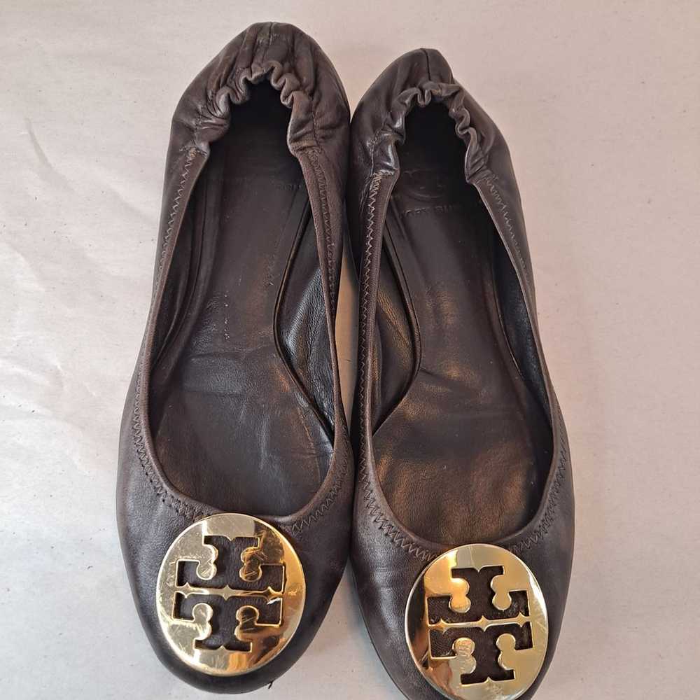 Tory Burch Womens Size 7 Ballet Flats Metal Doubl… - image 5