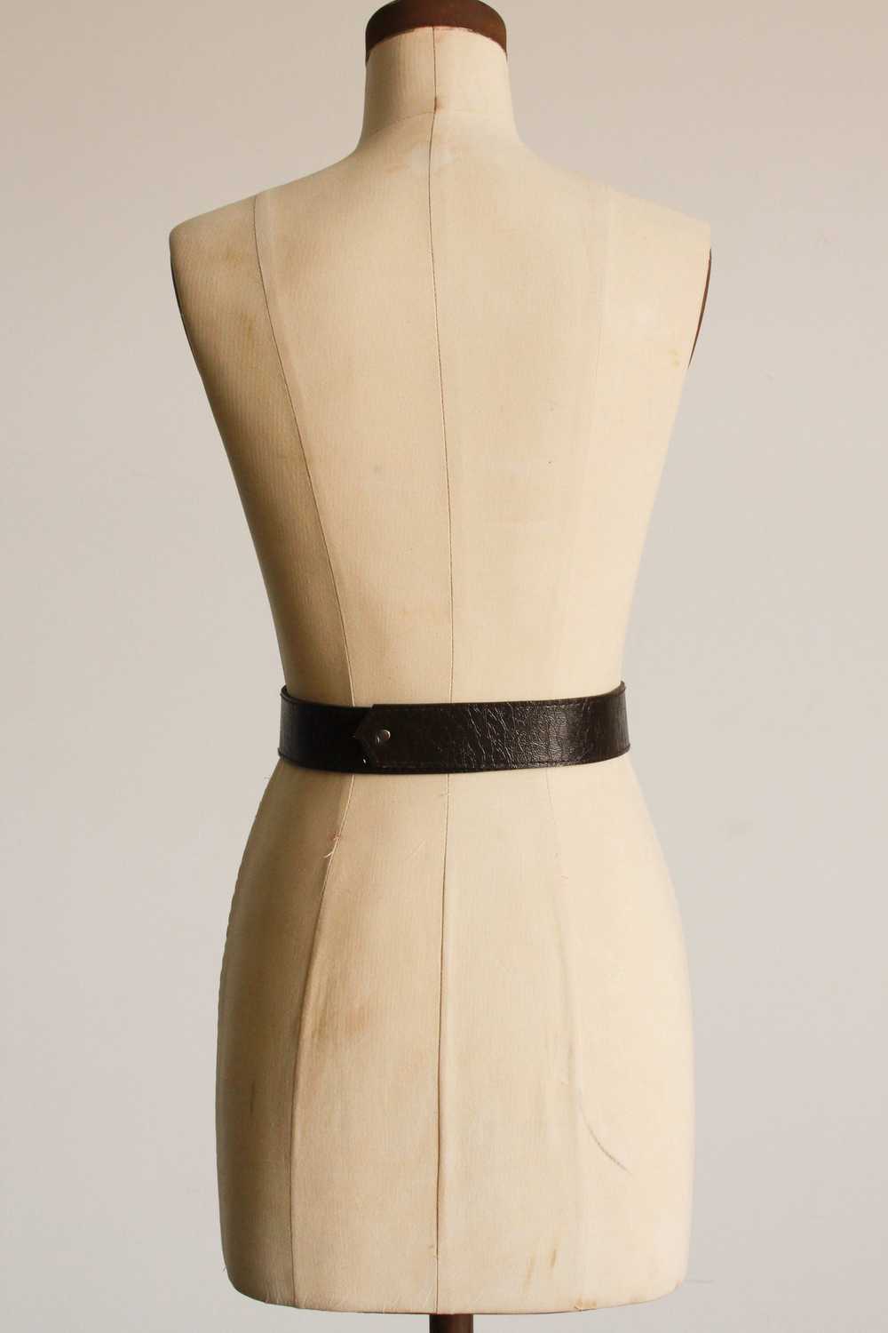 1990s Dark Brown Bow Belt - image 5