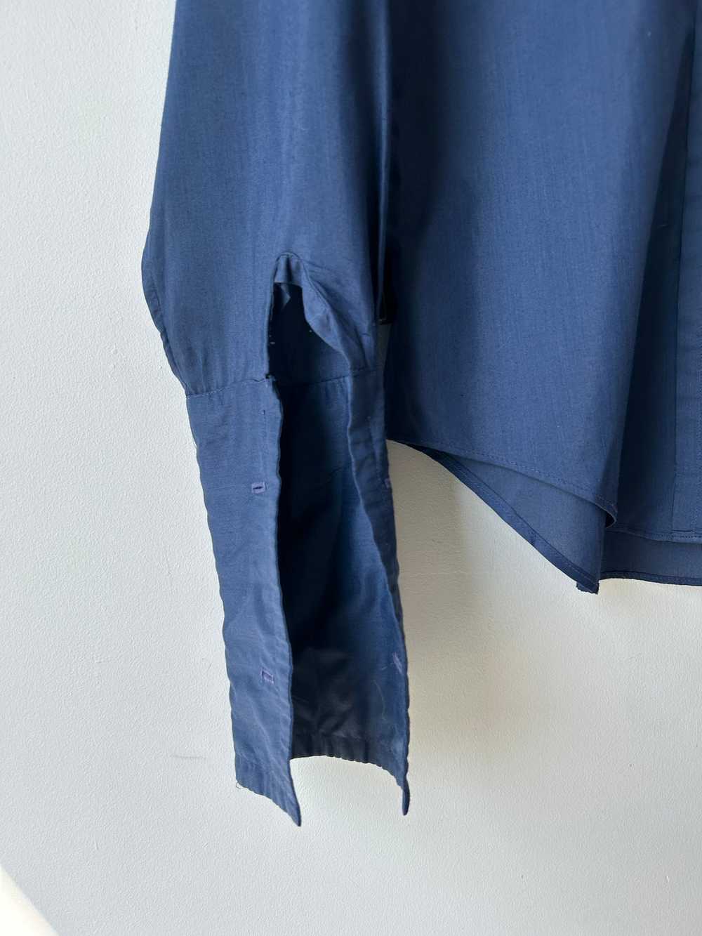 Vintage Saels Blue Tuxedo Shirt - image 3