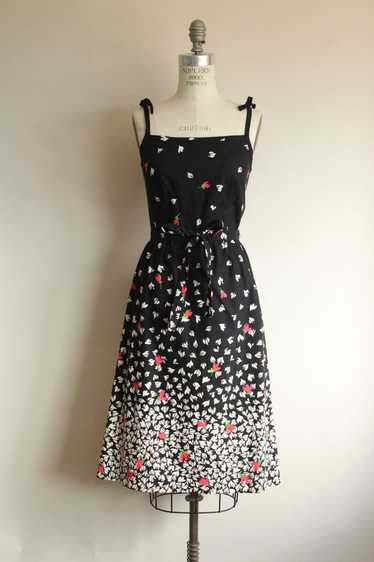 Vintage 1960s Malia Honolulu Floral Print Sundress