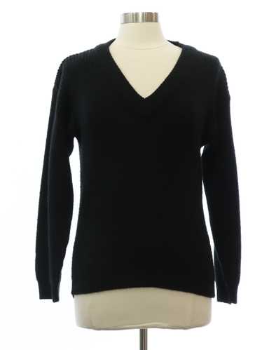 1970's Spunky Womens Black Sweater