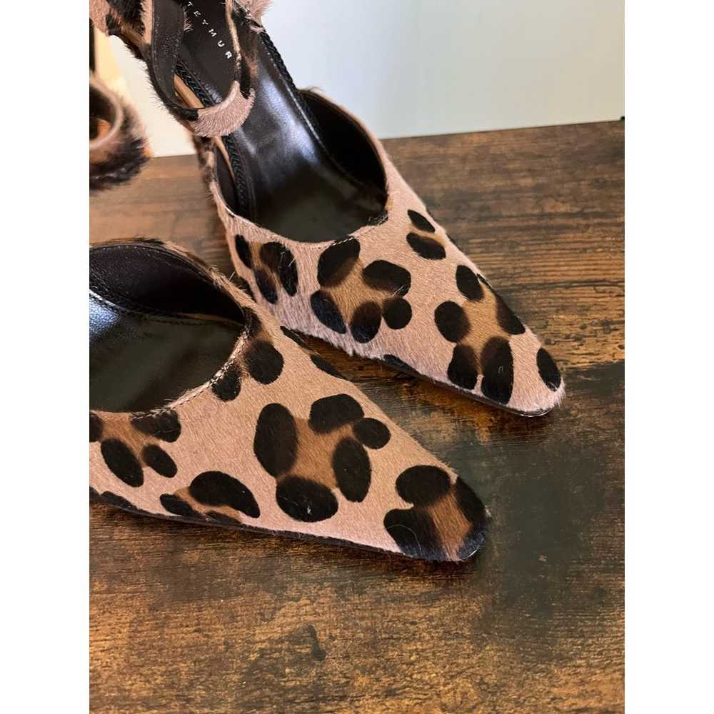Dora Teymur Leopard Print Calf Hair Pointed Toe P… - image 4
