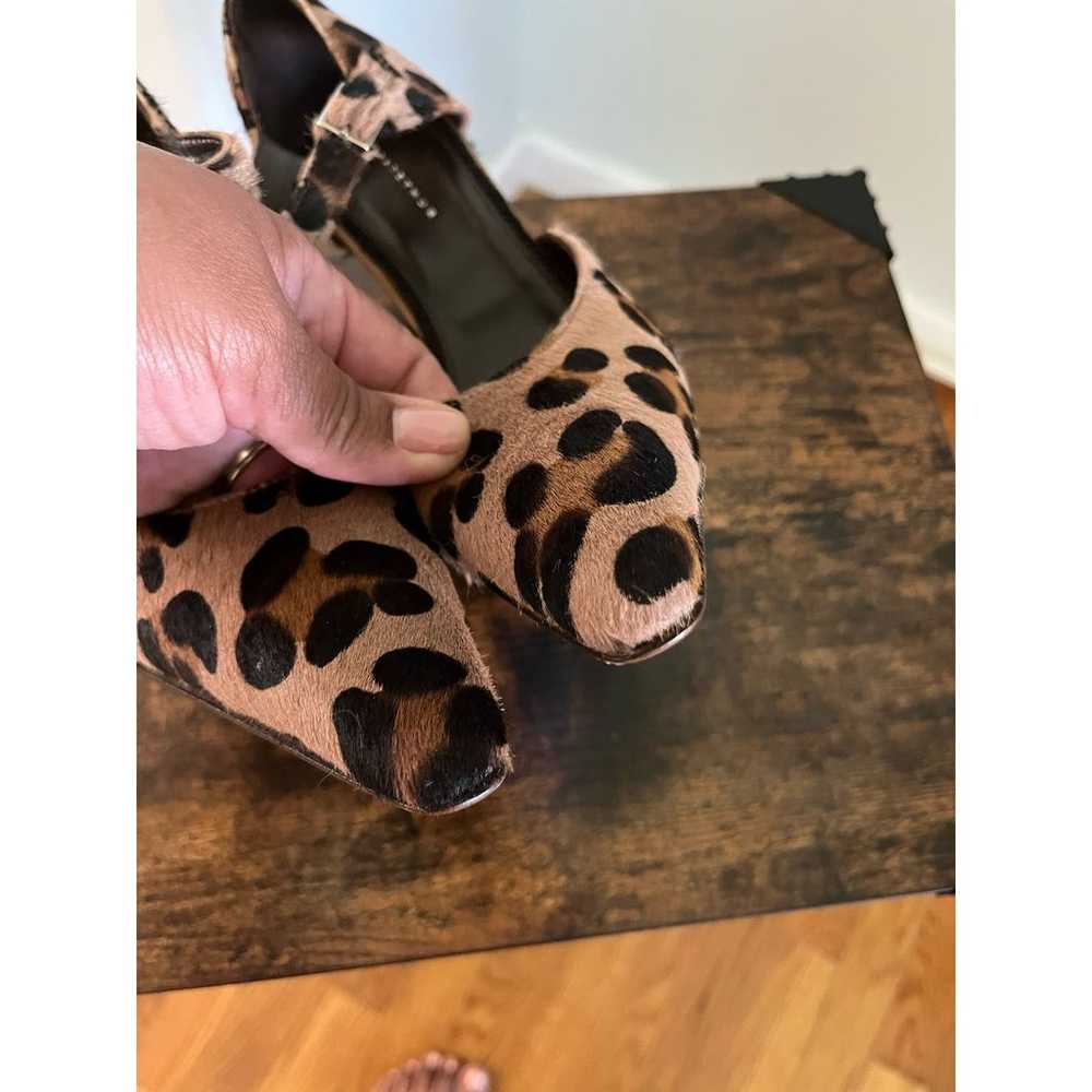 Dora Teymur Leopard Print Calf Hair Pointed Toe P… - image 6