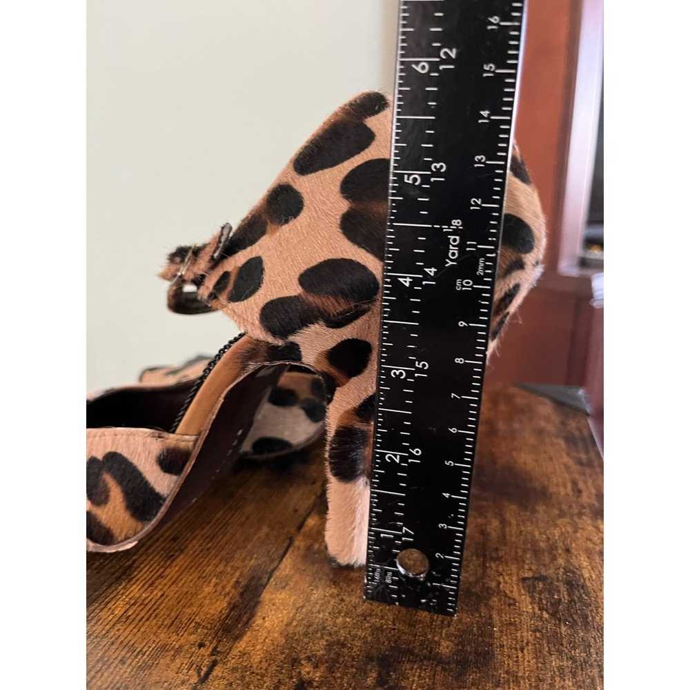 Dora Teymur Leopard Print Calf Hair Pointed Toe P… - image 7