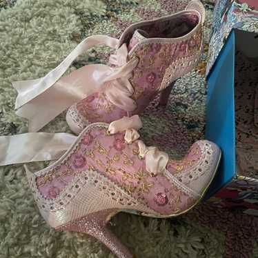 Irregular choice Abigail’s party pink sparkle rare