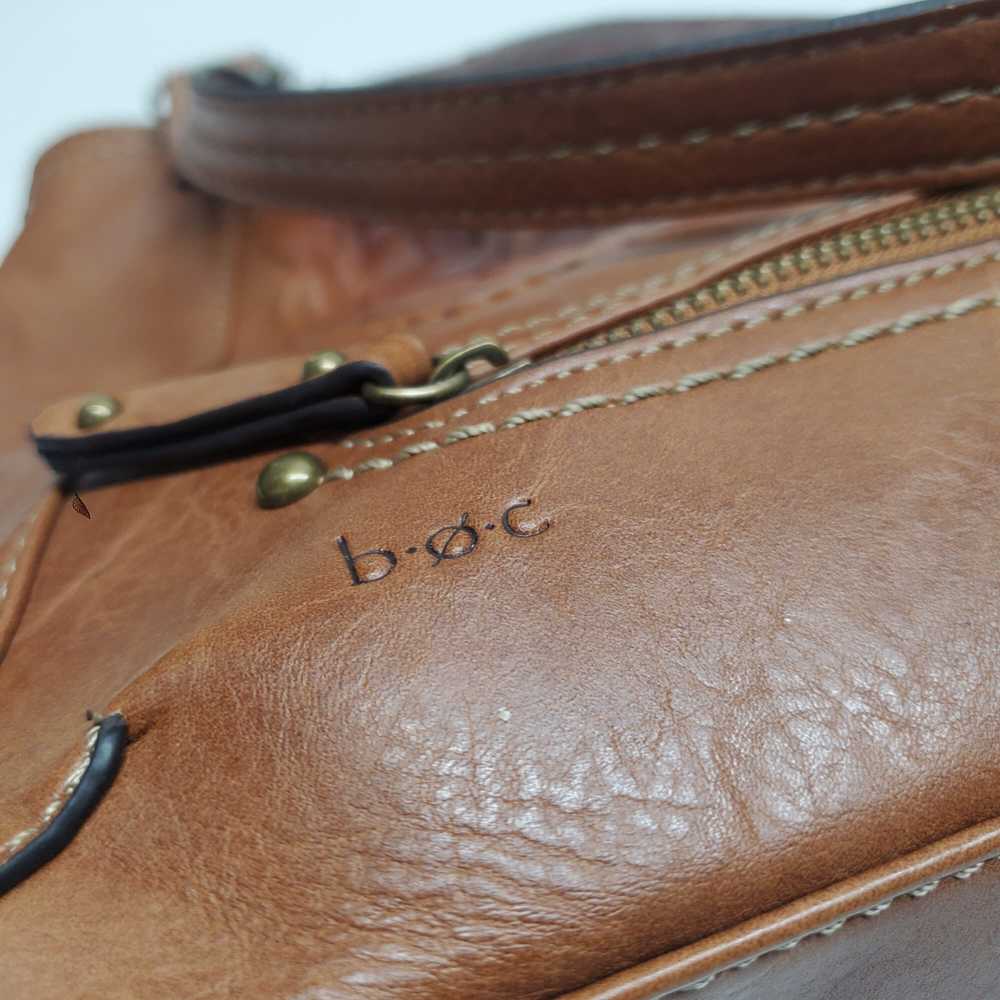 b.o.c. Brown Floral Embossed Leather Crossbody Ba… - image 7