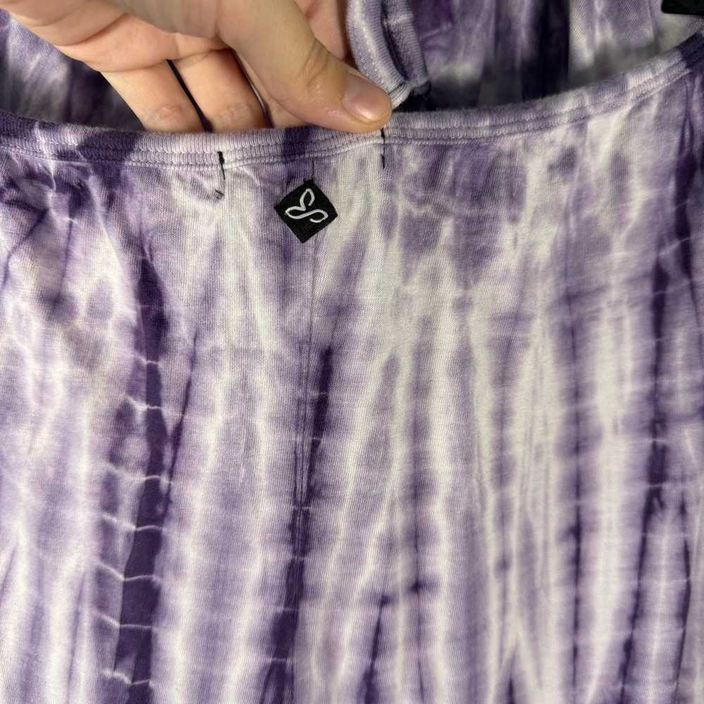 PrAna Tie Dye Purple Maxi Halter Tie Top Hippie S… - image 5