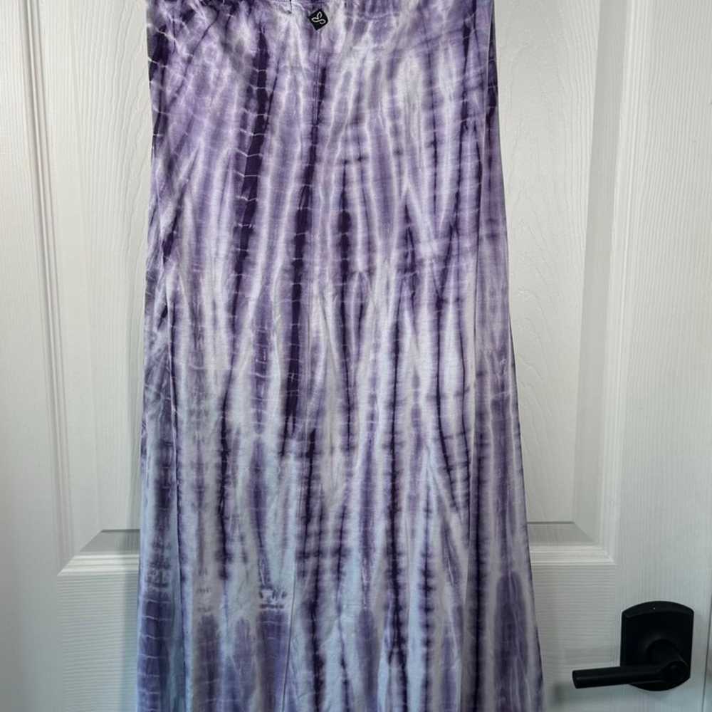 PrAna Tie Dye Purple Maxi Halter Tie Top Hippie S… - image 6