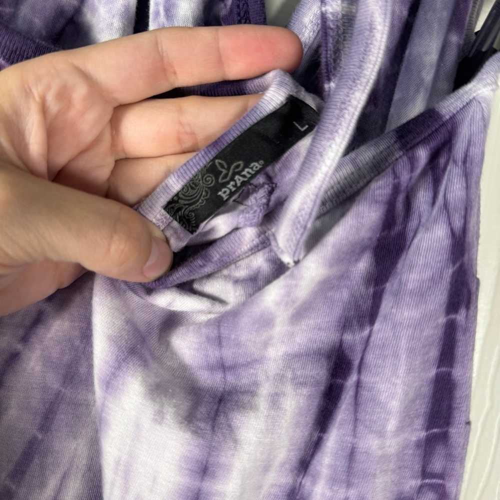 PrAna Tie Dye Purple Maxi Halter Tie Top Hippie S… - image 7