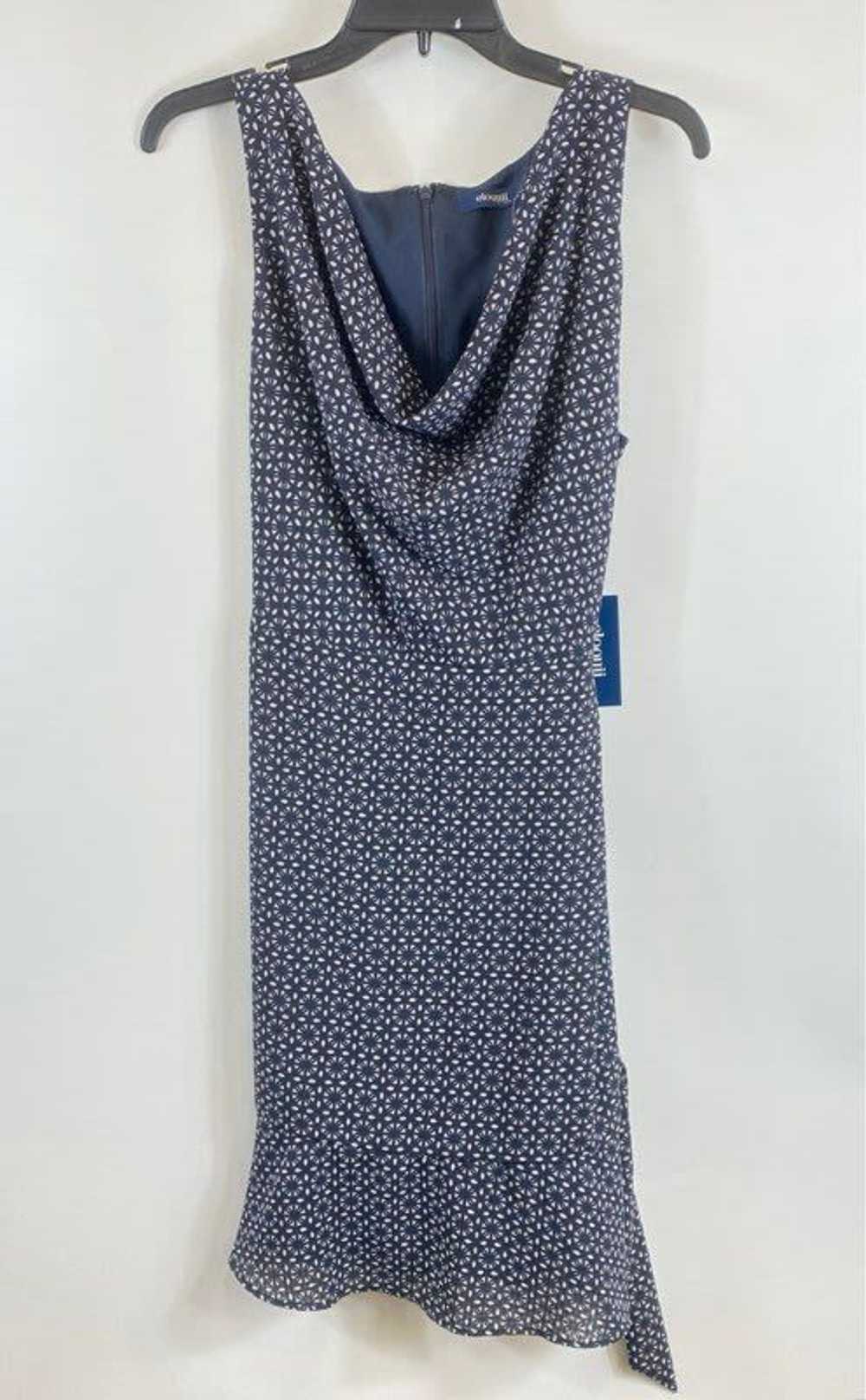 Eloquii Women Blue Drape Printed Dress Sz 16W - image 1