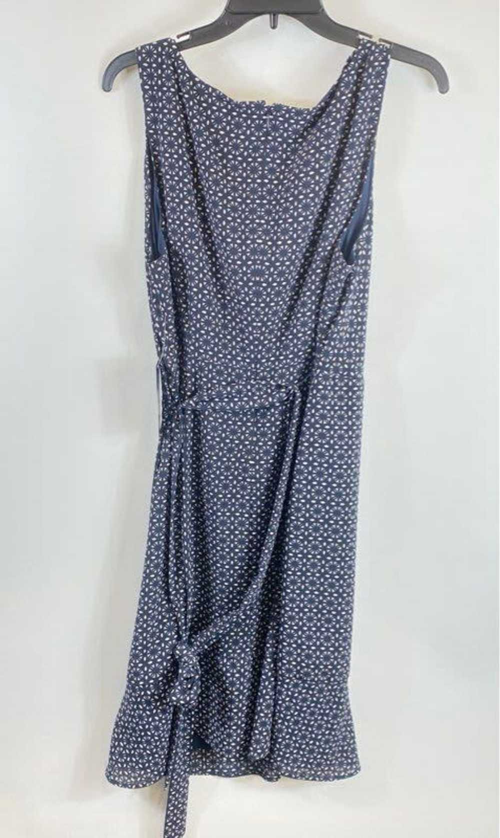 Eloquii Women Blue Drape Printed Dress Sz 16W - image 2