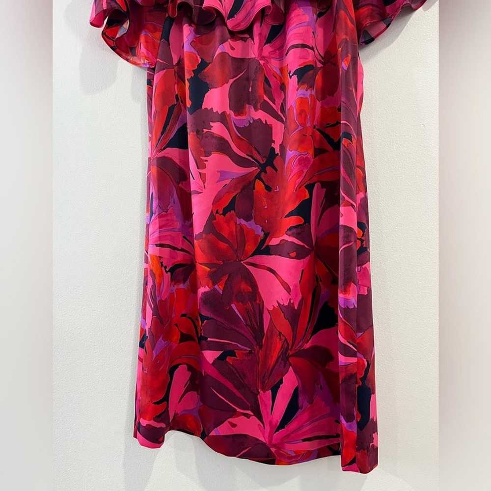 London Times floral Off Shoulder Ruffle Dress 14 - image 4