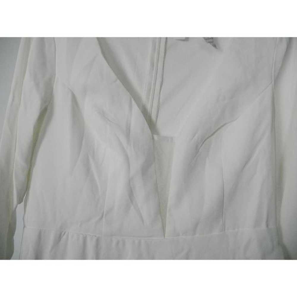 Lulu's White Long Sleeve V-neck Maxi Formal Dress… - image 5