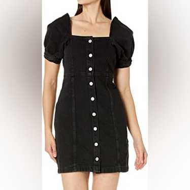 Levi's Black Denim Rhode Mini Dress - image 1