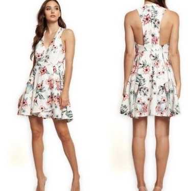 Lulus Floral Sleeveless Fit And Flare Dress Size S