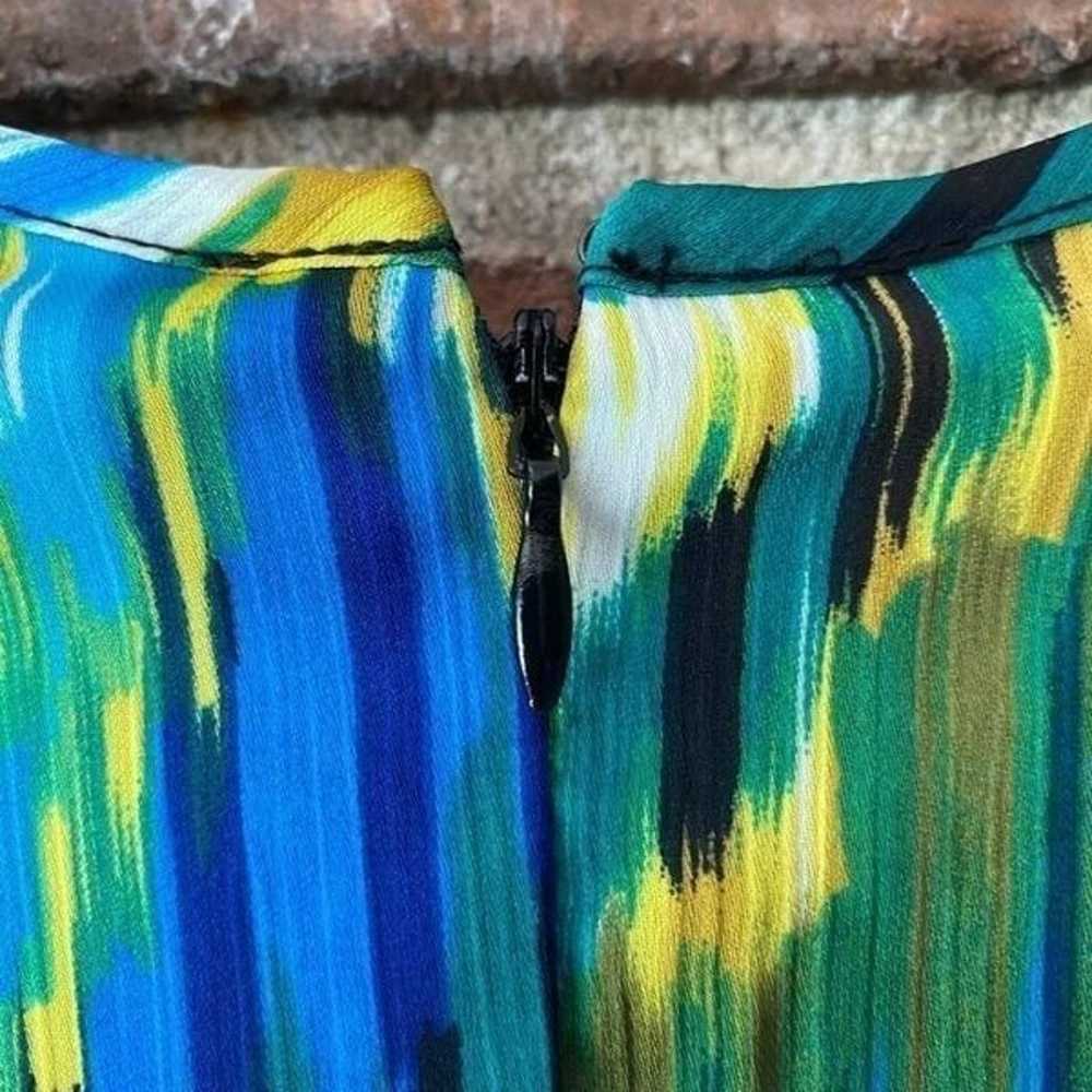 Dress Barn Printed Tank Pencil Skirt Dress Blue, … - image 10