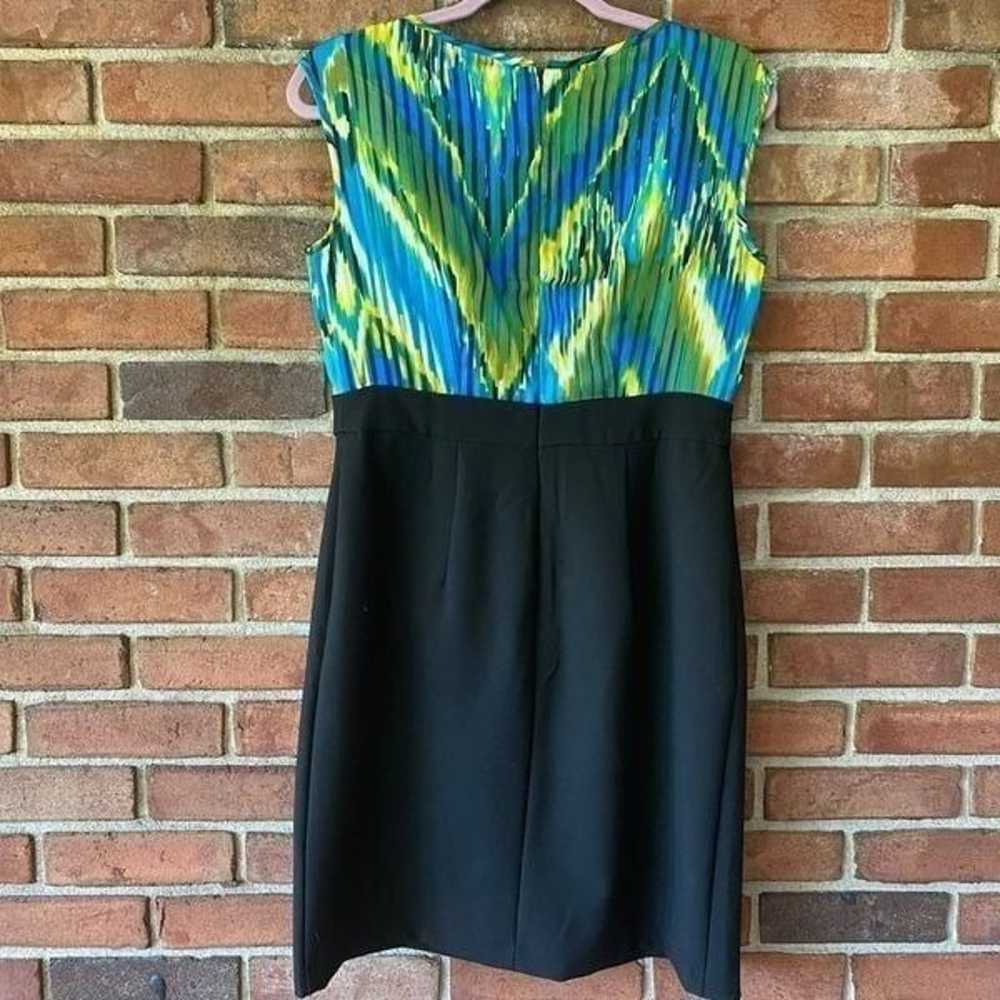 Dress Barn Printed Tank Pencil Skirt Dress Blue, … - image 9