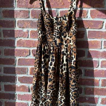 Leopard print Amanda Uprichard silk dress