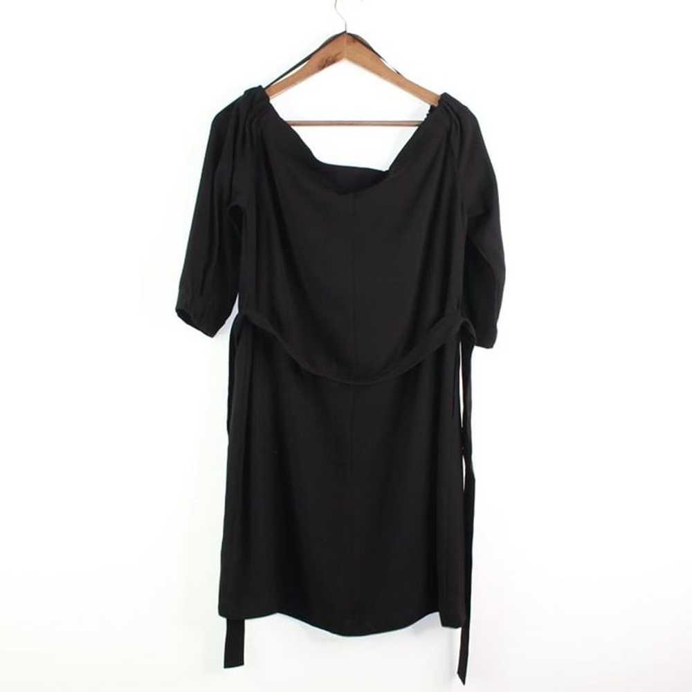 Babaton Off the Shoulder 3/4 Sleeve Dress Black L - image 5