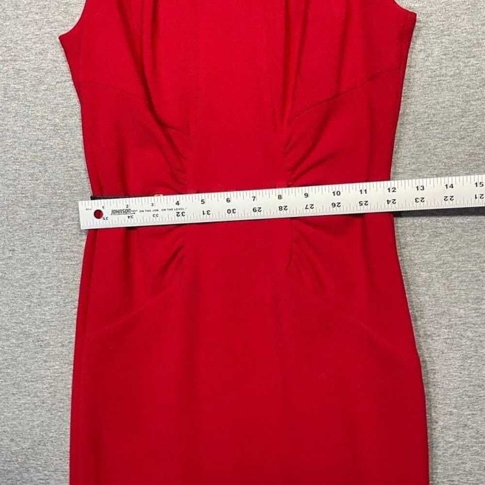 Women's XOXO Red Sleeveless Belted Dress Size 1/2 - image 5