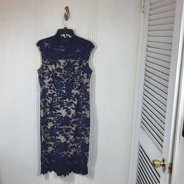 Antonio Melani Navy Blue Lace Dress