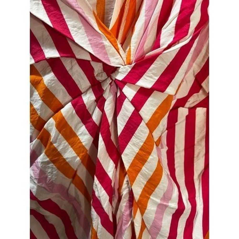 Knot-detail Shirt Dress Striped XL NWOT - image 5